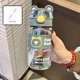 thumbnail image 1 of Botella de agua con pajita de plástico para niños de 650ml, botella de agua con pajita y correa de transporte, portátil para acampar al aire libre, herramientas para beber, 1 of 5