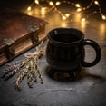 thumbnail image 5 of SLYNSHome Halloween Ceramic Mug,Black Cauldron Shaped Pot Style Coffee Tea Cup For Daily Drinks, Spooky Home Party Decoration, Fall Winter Beverage Mug, 5 of 6