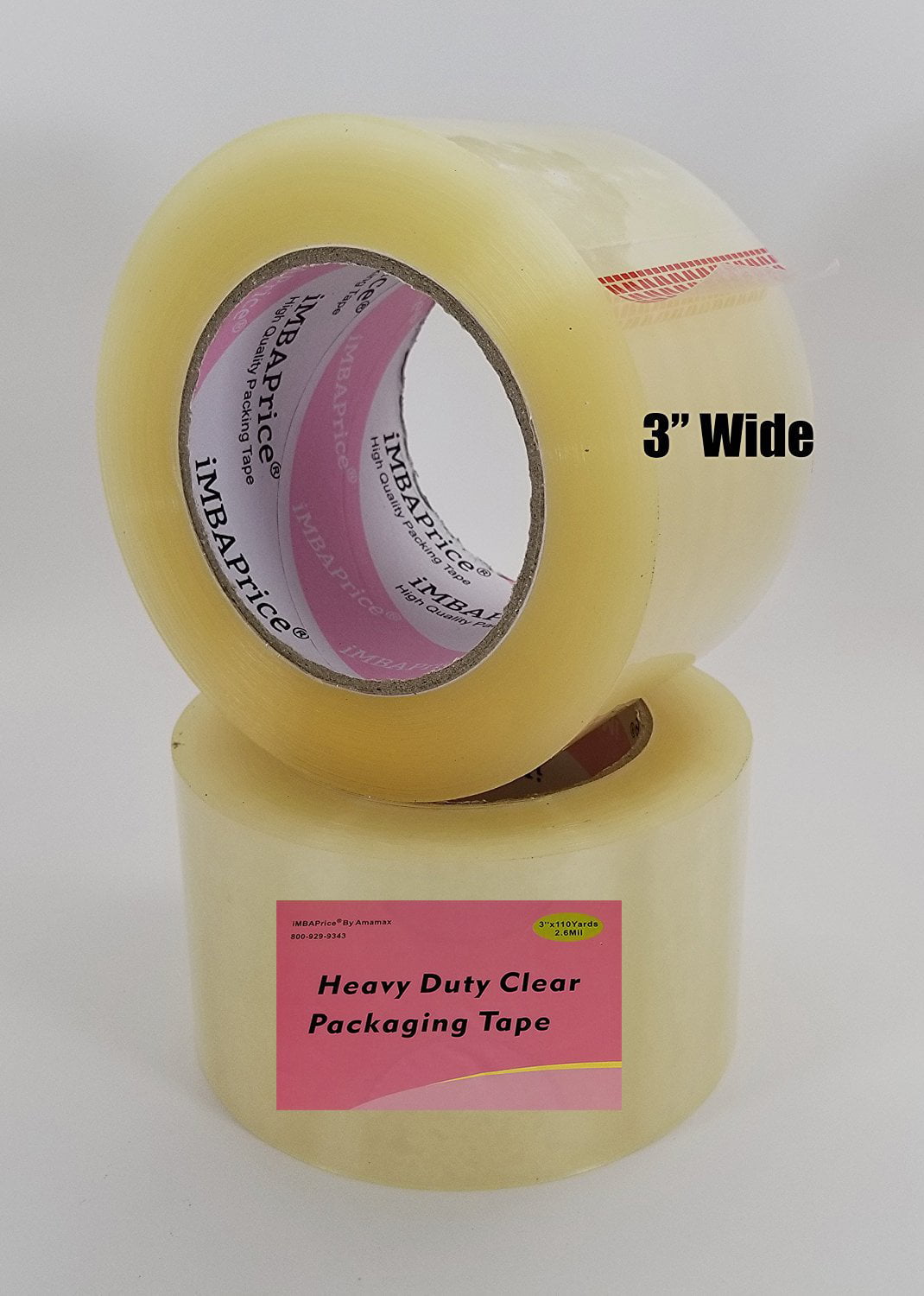1 Roll rela Box Sealing Tape Premium Grade Clear Packaging Tape 2" x 110 Yards 