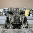 thumbnail image 2 of BCIIG Dog Warm Lightweight Blanket Soft Fleece Throw Blanket Living Rooms Sofa Decor Cow Gifts All Seasons Long-Lasting Soft Plush Blanket 60x80in, 2 of 6