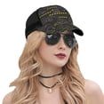 thumbnail image 5 of Lsque Retro Excavator Printed Trucker Hat - Baseball Cap for Men Women - Breathable Mesh Side, Adjustable Fit - for Casual Wear, 5 of 7