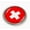 Semi-Flexible Aluminum Bezel, variant on Flag of Switzerland | 3D Domed CAR Emblem Badge Sticker Flexible Round