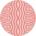 thumbnail image 1 of Ahgly Tapis Rond Lavable en Machine Intérieur Transitionnel Rouge, 3 Pieds Rond, 1 of 7
