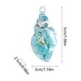 thumbnail image 3 of YIMWNYI Luminous Resin Conch Necklace, Glow in the Dark Pendant, Lightweight Maritime Accessory, Unique Holiday Decoration, Elegant Nautical Gift, Ocean-Inspired Jewelry, 3 of 7