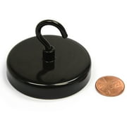 CMS Magnetics® 2 Pieces Up to 63 lbs Black Ceramic Hook Magnet