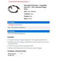 thumbnail image 2 of Rear Brake Pad Sensor - Compatible with 2013 - 2021 Land Rover Range Rover 2014 2015 2016 2017 2018 2019 2020, 2 of 2