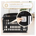 thumbnail image 5 of Dog Playpen, 24" Exercise 4-Panel Pet Playpen with Door, Safe and Secure, Folding and Portable Puppy Playpen for Puppies and Small Dogs, Black, 5 of 7