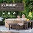 thumbnail image 2 of Intex 28515E Set of 4 PureSpa Benches, Accessories Compatible with 4 Person Spas, 2 of 7