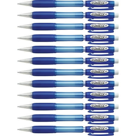 Pentel Cometz Mechanical Pencil HB #2 .9mm Blue Dozen AX119C