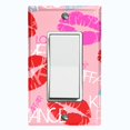 thumbnail image 1 of Metal Light Switch Plate Cover Lipstick Kisses Love Romance Pink LOV002, 1 of 13