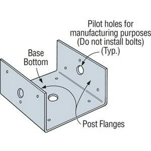 simpson strong tie post base screws