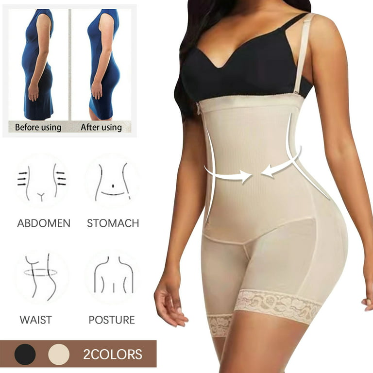 Bescita Women's Shapewear Tummy Control Fajas Colombianas High Compression  Body Shaper Butt Lifter Thigh Slimmer 