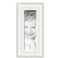 thumbnail image 2 of ArtToFrames 5" x 15" Majestic White Picture Frame, 5x15 inch Silver Wood Poster Frame (WOM-5198), 5 Pack, 2 of 6