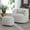 Beige, variant on 34" Wide Boucle Swivel Barrel Chair with 23" Ottoman Set, Fully Assembled Set of Sherpa Accent Chair and Footrest, Modern Comfy Armchair and Footstool for Living Room and Bedroom, Beige