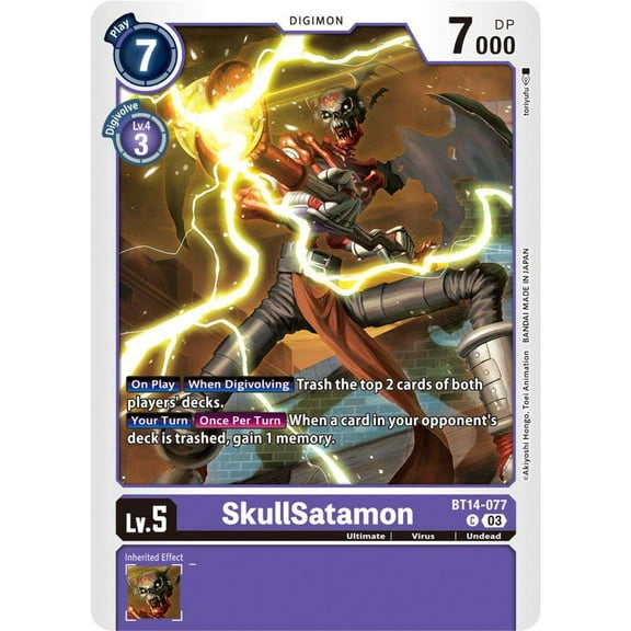 Digimon Blast Ace Common SkullSatamon BT14-077