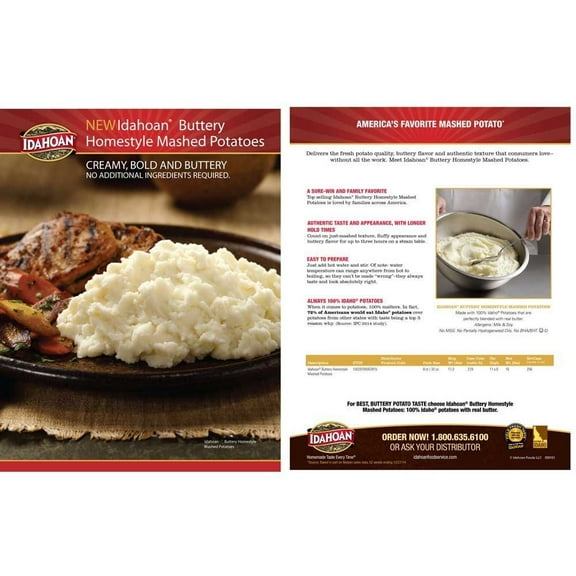 8 PACKS : Idahoan Buttery Homestyle Potatoes, 32 Ounce -- 8 per case.