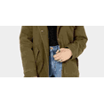 thumbnail image 3 of JOU JOU Womens Green Faux Fur Hooded Button Down Winter Jacket Coat M, 3 of 3