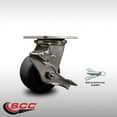 thumbnail image 2 of 4 Inch 316SS Polyolefin Caster with Delrin Bearing and Brake/Swivel Lock SCC, 2 of 2