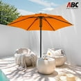 thumbnail image 4 of ABCCANOPY 7.5ft Outdoor Market Hand Push Patio Umbrella,12+Colors, Orange, 4 of 8