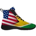 thumbnail image 4 of Aidianart Womens Guyana Flag High Top Sneakers High Top Shoes Size 13, 4 of 5
