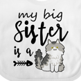 thumbnail image 4 of Inktastic My Big Sister is a Cat Boys or Girls Baby Bib, 4 of 4