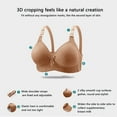 thumbnail image 6 of Aboser Anti Sagging Bras for Older Women Push Up Wirefree Bras for Seniors Breathable Cotton Full Coverage Bra Comfort Snap Closing Tshirt Bras Coffee L, 6 of 6