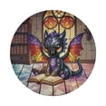 thumbnail image 3 of Lotusprinthandmade Cute Dragon with Book Spare Tire Cover With Backup Camera Hole 6 Sizes (30 in.), 3 of 7