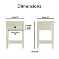 thumbnail image 4 of Finch Westport 1 Drawer End Table Vintage Cream, 4 of 5