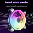 thumbnail image 5 of Teacer GH-12 120mm PC computer case Fan 12V/4pin PWM 5V/3pin double ring argb unlimited space quiet chassis cooling ventilador, 5 of 7