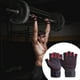 thumbnail image 5 of Soidarity 1 par de guantes de Fitness, manoplas de entrenamiento de levantamiento de pesas de medio dedo, accesorios de protección de manos portátiles Ropa Deportiva, Zapatos Rojo S Soidarity OD027584-01, 5 of 6