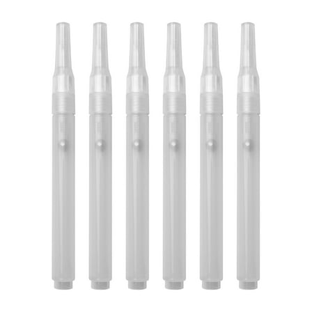 6Pcs Empty Paint Pen Refillable Empty Brush Pen Empty Marker Pen For Writing