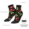 thumbnail image 6 of Pofeuu Sweet Red Cherry Print 30cm Socks, Adult Running Hiking Socks for Youth and Adult, 6 of 7