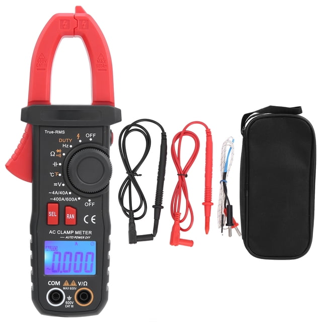 Pinza amperimétrica Nikou ETCR6420 medidor de CA/CC de Rango automático 600 V