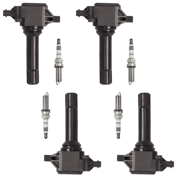 Set of 4 ISA Ignition Coils and NGK Iridium Spark Plugs Compatible with 2014-2016 Subaru Forester 2013-2015 Impreza Replacement for UF724