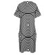 thumbnail image 5 of Vestido largo de lujo con bolsillos sueltos y círculos para mujer., 5 of 7