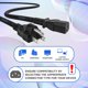 thumbnail image 5 of SatelliteSale Cable de Alimentación Universal para Computadora, Resistente y con Certificación UL, Macho NEMA 5-15P a Hembra IEC C13/C14, Cable Universal de PVC Negro, 4,5 M, 5 of 6