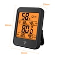 thumbnail image 7 of Digital Hygrometer Thermometer, 2 Pack Indoor Thermometer Room Thermometer Hygrometer Humidity Meter Temperature Humidity Monitor with Backlight, Large LCD Display, Black, COOSERRY, 7 of 7