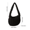 thumbnail image 3 of Bolso bandolera para mujer Bolso en la nube Gran capacidad Viaje Camping (Negro), 3 of 8