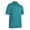 Algiers Blue, variant on Monterey Club Men's Melange Jersey Performance Mock Shirt #1029 (Algiers Blue, Small)