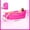 Rose Red, variant on Multi Colored Single Lazy Inflatable Sofa Portable Outdoor Beach Air Sofa Bed Folding Camping Sleeping Bag for Comfortable Rest