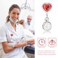 thumbnail image 4 of 3pcs Heart-shape Rhinestone Nurse Watch Retractable Nurse Watch (Random Color), 4 of 8