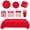 I, variant on Red Disposable Tablecloth 54 x 108 Inch, Heavy Duty Plastic Table Cover for Birthday & Holiday Parties, Festive Valentines Day Decorations & Christmas Table Decor A