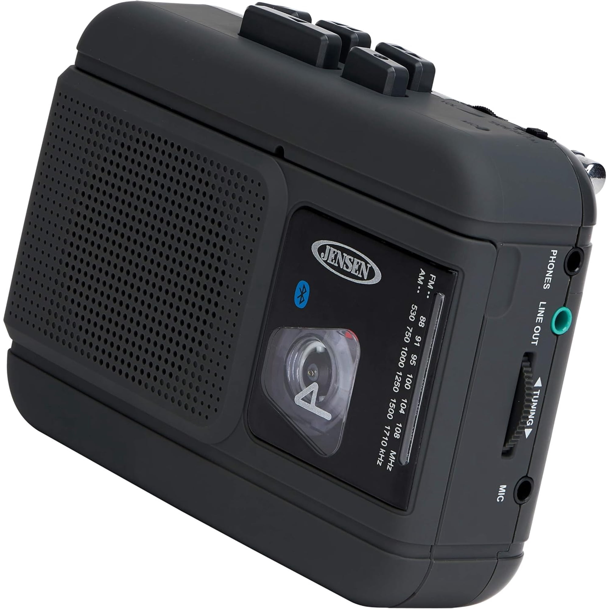 Jensen MCR60 Bluetooth Portable Personal Cassette Player/Recorder With Am/Fm Radio