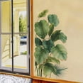 thumbnail image 4 of Tropical Green Leaf Pattern Bathroom Wall Decals, Waterproof Self-Adhesive Wall Stickers for Restroom and Shower Decoration, Fresh Greenery Art for Home Wall and Easter Decor, 21.3*39.4in, 4 of 7