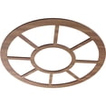 thumbnail image 2 of Ekena Millwork 22"OD x 8"ID x 3/8"T Grace Wood Fretwork Pierced Ceiling Medallion, Walnut, 2 of 3