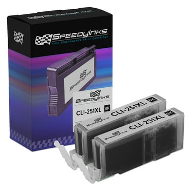 Speedy Inks Compatible Ink Cartridge Replacement for Canon CLI251XL 6448B001 High-Yield (Black, 2-Pack)