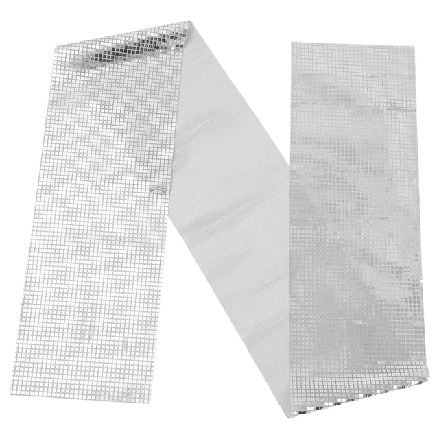 Nestingho Runner Rectangular De Lentejuelas Plateadas Para Eventos Navideños Y Bodas Festivas