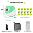 thumbnail image 6 of Olenyer Automatic Ball Launcher for Dogs,Interactive Dog Ball Thrower with 15x 2" Mini Tennis Balls for Small Medium Sized Dogs,Green, 6 of 8