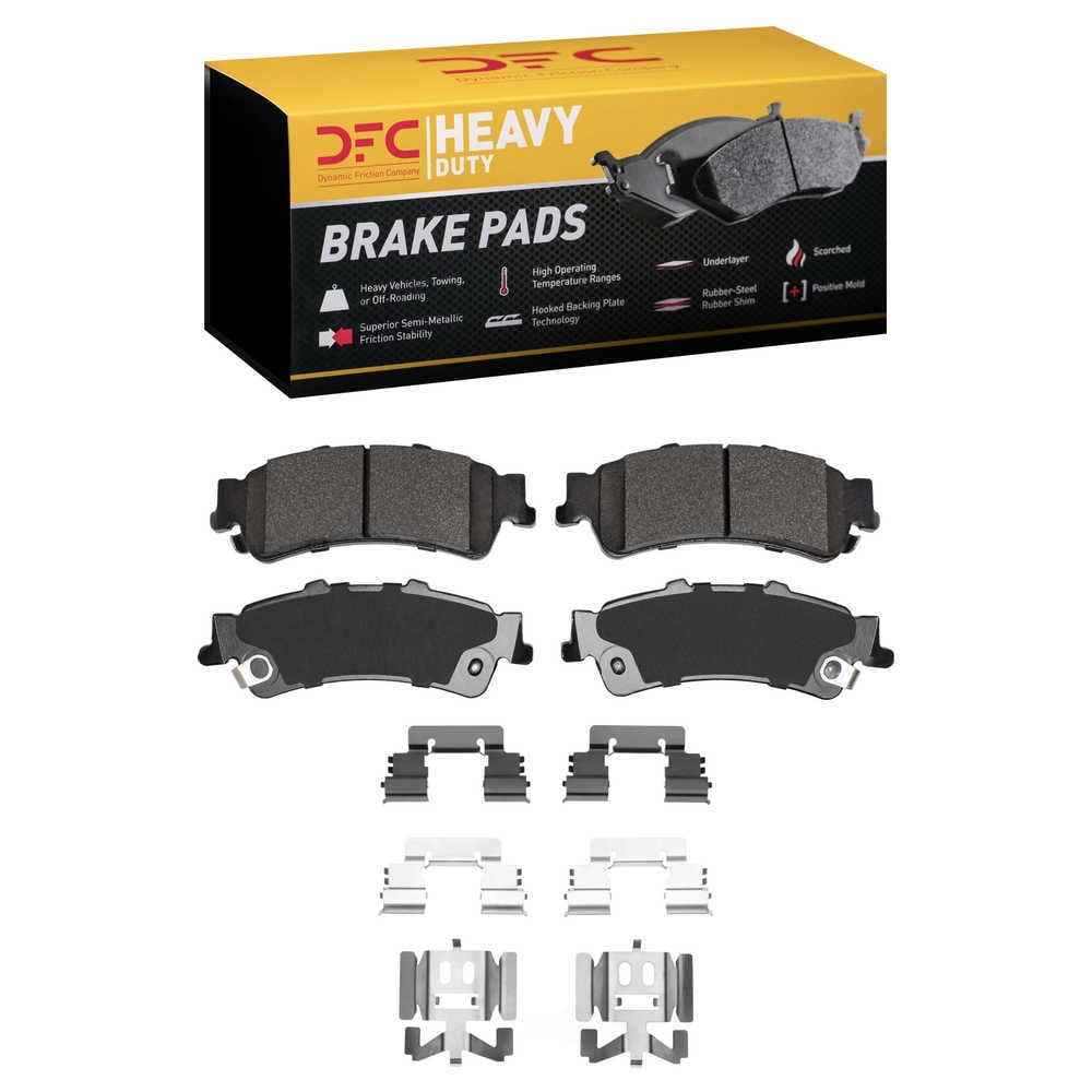 Dynamic Friction Company 1214-0792-01 DFC Heavy Duty Pads and Hardware Kit