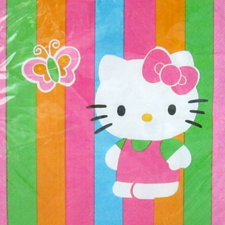 Hello Kitty 'Rainbow Stripes' Lunch Napkins (16ct)